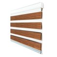 thumbnail image 1 of Cortina Roller Duo Jaspeada de madera, 150 x 200 cm, para hogar y oficina, 1 of 1