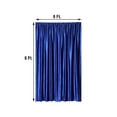 thumbnail image 3 of Efavormart 8Ft H x 8Ft W Premium ROYAL BLUE Velvet Backdrop Curtain Panel Drape Background For Events, 3 of 5