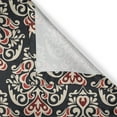 thumbnail image 4 of Ambesonne Damask Valance Pack of 2, Classical Venetian Motif, 54"X12", Black Cream Red, 4 of 5