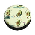 thumbnail image 3 of Bingfone Avocado For Exercise Spare Tire Cover Weatherproof Universal Wheel Protectors For Rv Camper Travel Trailer Suv Truck 17 Inch, 3 of 9