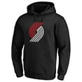 thumbnail image 2 of Men's Black Portland Trail Blazers Primary Logo Pullover Hoodie, 2 of 3