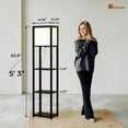 thumbnail image 3 of Floor Lamp with Shelves, 4-Tier Modern Shelf Floor Lamp, Corner Display Floor Lamp, Shelf Lamp with LED Bulb for Living Room, Bedroom and Office - Black, 3 of 6