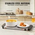 thumbnail image 5 of KFFKFF Electric Heating Plate, Buffet Food Heater with Temperature Adjustment, Portable Stainless Steel Warmer, Ideal for Parties, Catering, and Holiday Meals, 5 of 9