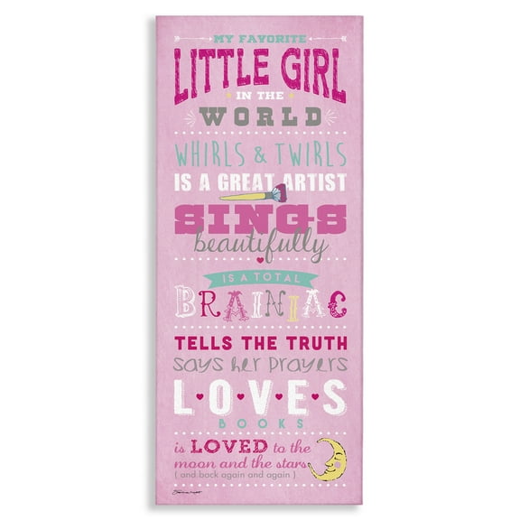 Kids Room by Stupell Favorite Little Girl In The World Canvas Art