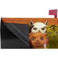 thumbnail image 2 of Coolnut Mailbox Covers, Magnetic Standard Size Abstract Digital Painting of Cats Seasonal Mail Wraps for Home Outdoor Decor, 20.7"x18.03", 2 of 5