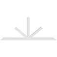 thumbnail image 4 of 96"W x 40"H x 4"D x 4"F, 10/12 Pitch, Saratoga Architectural Grade PVC Gable Bracket, 4 of 8