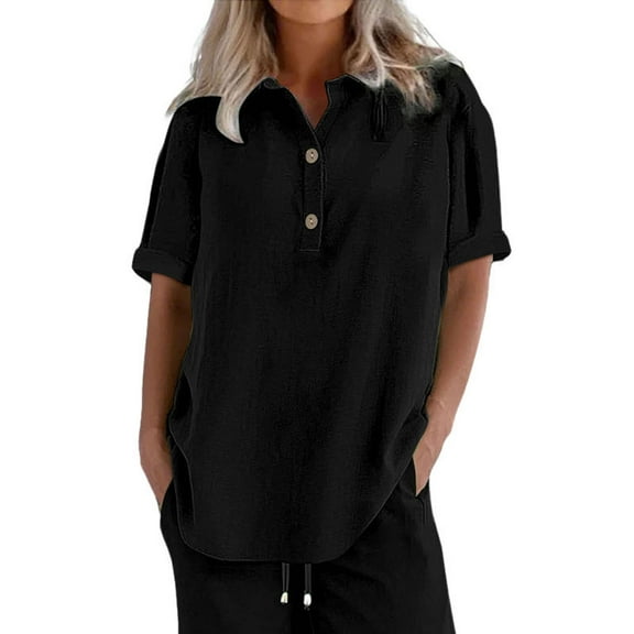 Outfmvch Tunic Tops Workout Tshirts for Women Beach T Shirts for Women Plain T Shirts Womens Plus Size Tunics Ladies Tops and Blouses Womens Scoop Neck Tshirt Black L