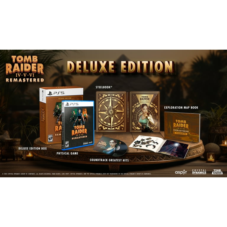 Jeu PS5 Tomb Raider IV-V-VI Remastered (Lara Croft) - Version EU Multilingue - NEUF Sous Blister