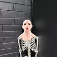 thumbnail image 3 of Cubierta De Cabeza De Látex Femenina Realista Cosplay Drag Queen Halloween Fancy Dress Headgear Moyic HA037115-00, 3 of 6