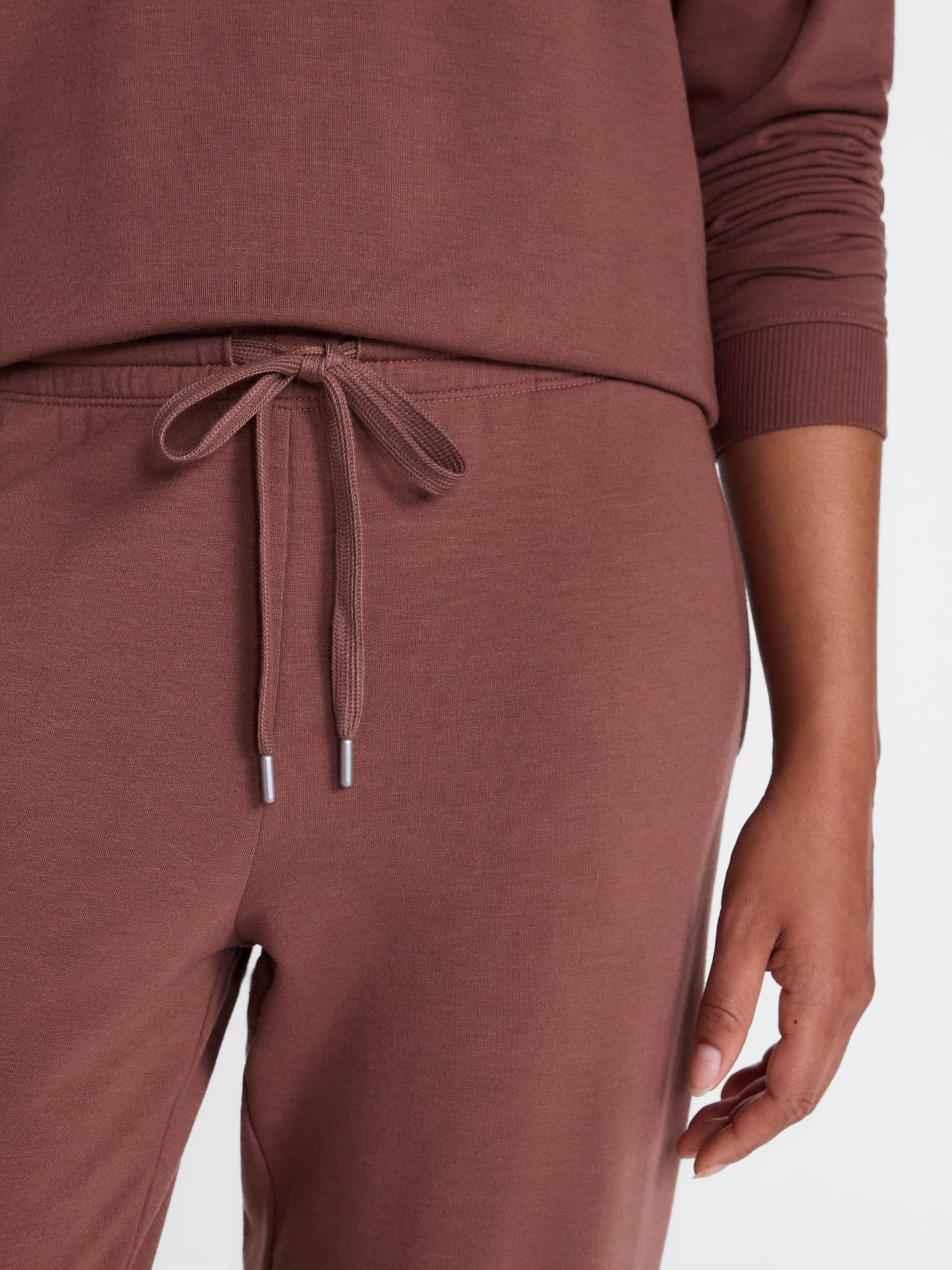 Joyspun Women's Fleece Sleep Pull On Jogger, Sizes XS to 3X