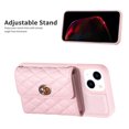 thumbnail image 2 of Nalacover Crossbody Wallet Case for iPhone 15 with Shoulder Strap Lanyard, Elegant Premium PU Leather Card Slots Cover with Metal Lock Button Silicone Shockproof Case, Pink, 2 of 7