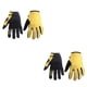 thumbnail image 3 of sweethay Guantes de bicicleta Deporte de invierno Guante de escalada Diseño único Transpirable Rechazo de calor Regalo de cumpleaños Amarillo 2Conjunto, 3 of 6