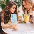 thumbnail image 5 of Compatible with Samsung Galaxy S21 Case Love Heart Plating Electroplate Luxury Elegant Case Camera Protector Soft TPU Shockproof Protective Corner Back Cover Galaxy S21 Case -Blue, 5 of 10