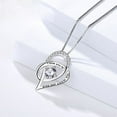 thumbnail image 3 of To My Daughter Necklace for Women Crystal Heart Pendant Necklace from Dad, 3 of 4