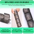 thumbnail image 2 of Monthly pill organizer, four times daily, one-month pill organizer, with 32 daily compartments for fish oil, vitamins, and medications, 31-day pill box, black, 2 of 4