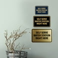thumbnail image 2 of Signs ByLITA Classic Framed Self Serve Water Station Right Here Sign (Brushed Gold) - Large, 2 of 8