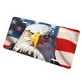 thumbnail image 3 of KAKALAD Bald Eagle American Flag 12 Aluminum Universal Car Vehicles License Plate 6" x 12" (4 Holes), 3 of 9