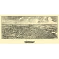 thumbnail image 2 of O''Brien 14x9 Black Ornate Wood Framed with Double Matting Museum Art Print Titled - Edinboro Pennsylvania - Fowler 1898, 2 of 4