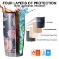 thumbnail image 7 of 20 Oz Pioneer Flower Coffee Tumbler Double Wall Insulated Stainless Steel Water Bottle | Metal Reusable Thermoses Flask with Cup Cap | Leak & Sweat Proof with Anti-Dust Lid, 7 of 7