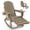 Brown, variant on FOOWIN HDPE Plastic Rocking Adirondack Chair, Folding Rocking Chairs for Patio Porch Rocker Chair, Gray