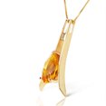 thumbnail image 2 of Galaxy Gold 14k 18" Yellow Gold Necklace with Pear-shaped Citrine Pendant, 2 of 3