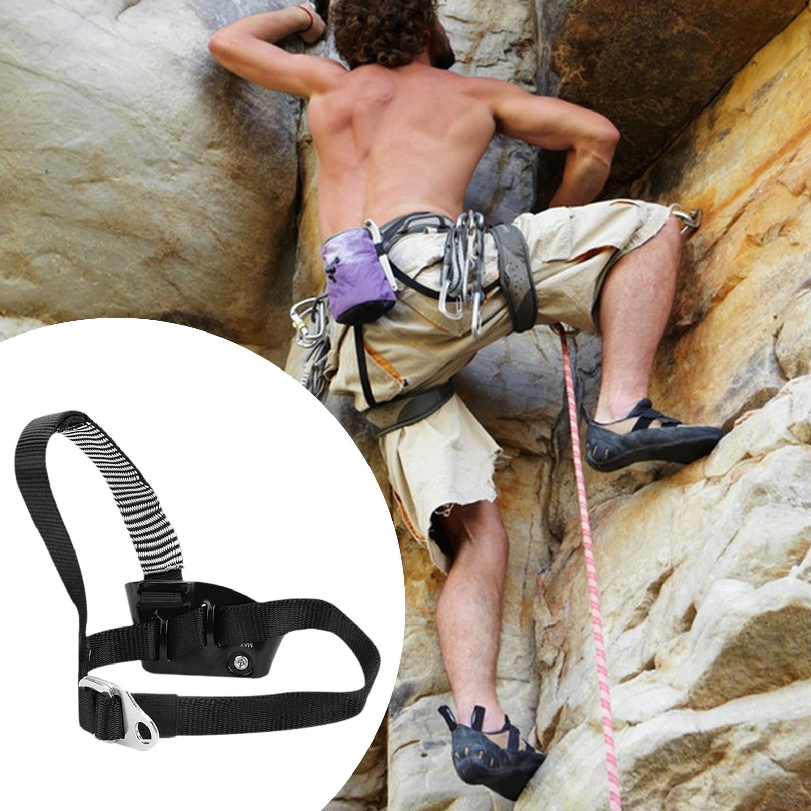 harayaa Climbing Ascender for 8-13mm Rope for Tree Climbing Outdoor Sports Exploring Left Foot Black