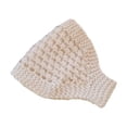 thumbnail image 4 of Ear Protector Empty Top Hat Ear Warmer Headwear Soft Headband Knitted Hat Autumn Winter Beanie Hat Hair Band Lady Women Girl Cap BLACK, 4 of 8