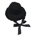 thumbnail image 1 of Sombrero de pescador de ala ancha con volantes dulces para mujer con cinta larga Gorra de pescador Lolita, 1 of 5