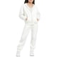 thumbnail image 2 of Chaqueta de invierno de color liso para niños, sudadera larga con capucha y cremallera y pantalones deportivos con lazo en las piernas, conjunto deportivo informal con forro polar para mayor calidez,, 2 of 5