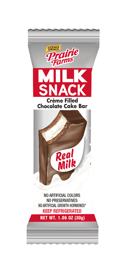 Prairie Farms Milk Snack Creme Filled Chocolate Cake Bar, 1.06 Oz.