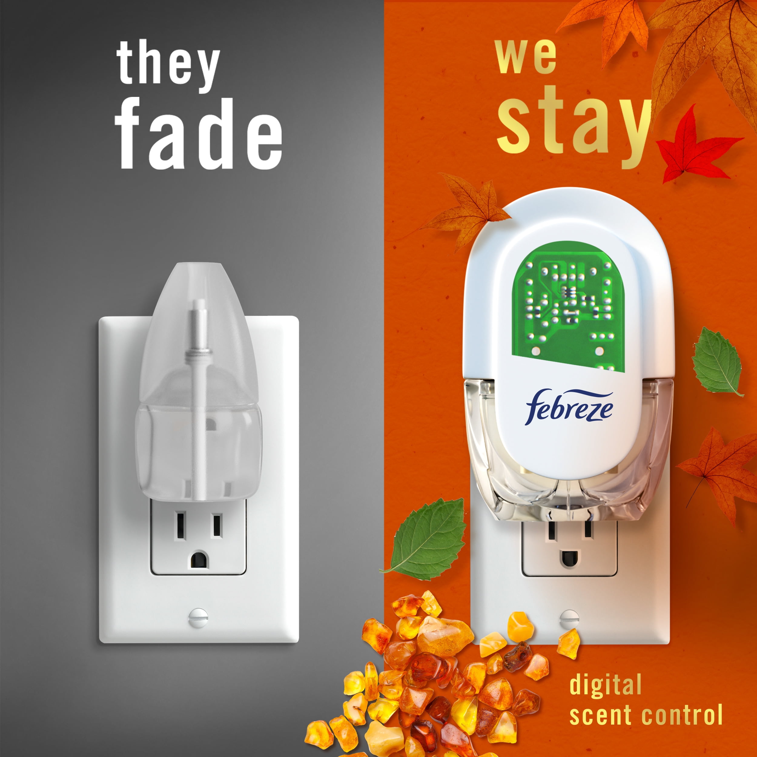 Febreze Plug Refill Odor-Fighting Air Freshener Crisp Fall