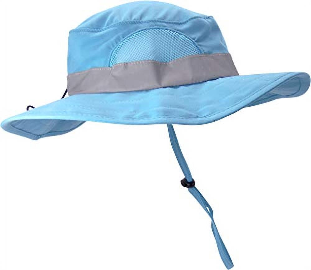 M/L 3 Piece Light Blue Set Cargo Vest with Reflective Safety Straps, 1 8x21 Magnification Binoculars and Safari Hat for Boys and Girls (Medium/Large, Light Blue Vest, Hat and Light Blue Binoculars)