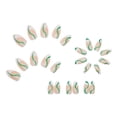 thumbnail image 3 of Uñas postizas extra largas tipo ataúd, uñas acrílicas brillantes, uñas postizas con pegamento para mujeres y niñas (24 unidades), 3 of 6