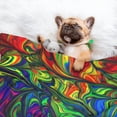 thumbnail image 3 of Naloa Pride Rainbow Dog Blanket, 3 Sizes Cat Blanket for Indoor Cats Large Medium Small Dog Gifts-Small, 3 of 8
