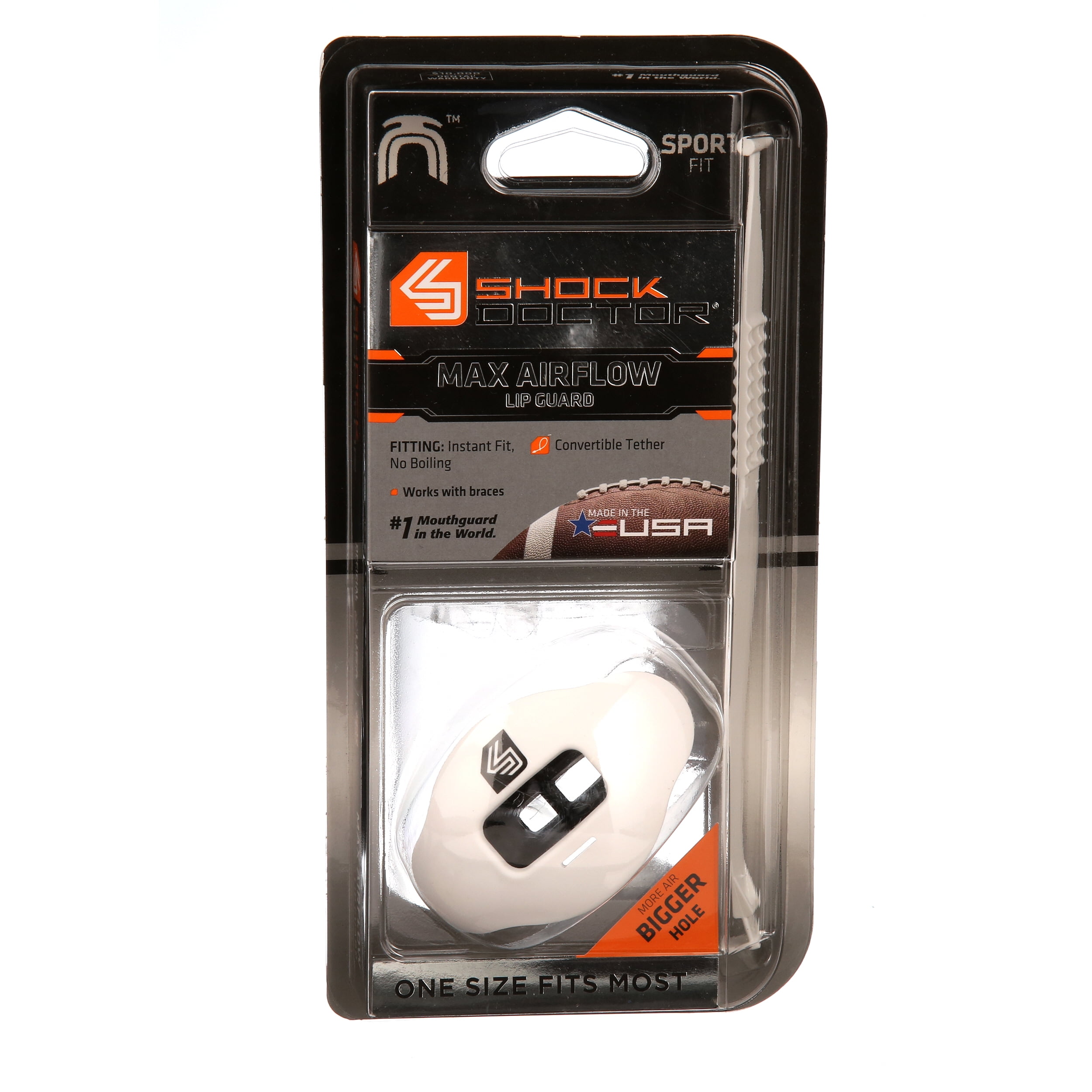 Shock Doctor 3500 Max Airflow 2.0, OSFA , WHITE/ BLACK