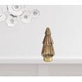 thumbnail image 2 of 12" Brown And Gold Glass Christmas Tree Sculpture, 2 of 3