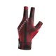 thumbnail image 1 of Guantes de billar de tres dedos para mujer. Artículos deportivos. Negro y rojo, 1 of 9