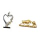 thumbnail image 5 of Estatua romántica de pareja de y toros, escultura animal moderna de Feng Shui para dormitorio, boda, estantería, armario, decoración del hogar, r, 5 of 8
