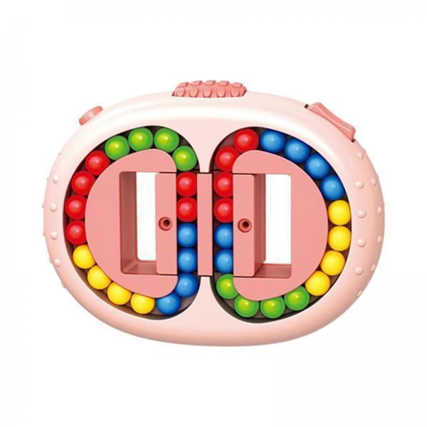 2xCreative Bean Cubes Toys Rompecabezas 3D Para Niños Adultos Descompresión Rosa Hugo cubos mágicos juguetes