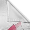 thumbnail image 3 of Ambesonne Anime Kitchen Curtains, Lady Holding a Red Heart Art, 55"x39", White Pink and Red, 3 of 3