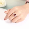 thumbnail image 4 of White / Red AAA Zirconia Womens Rose Gold&Silver Wedding Engagement Ring Sz 6-10, 4 of 6