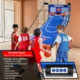 thumbnail image 4 of Dual Shot Basketball Arcade Game, Segmart 81"x44" Foldable Indoor Electronic Arcade Basketball Game with 6 Balls, 8 Modes, LED Scoreboard, Air Pump, Battery Powered for Adults, Blue, 4 of 9