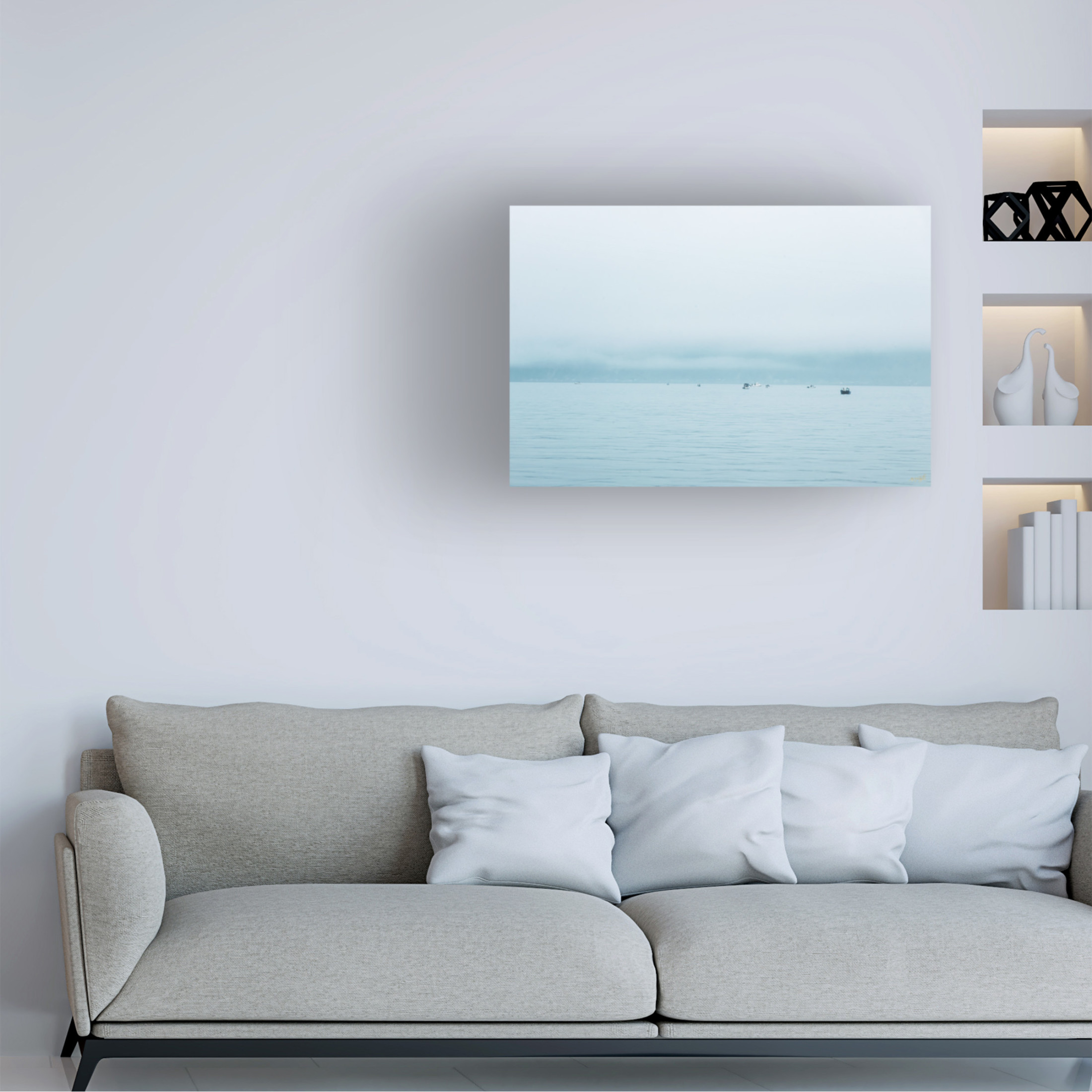 Canvas Wall Art - Life BeautifuLEE 'The Morning Catch 2' Wall Art for Living Room, Bedroom, or Office Décor by Trademark Fine Art - 47 x 30 Inches