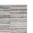 thumbnail image 3 of Benjara Kimya 8 x 10 Area Rug, Stripe Design, Polyester, Cotton Backing, Gray Blue, 3 of 5