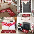 thumbnail image 6 of Valentines Kitchen Rugs and Mats Set of 2, Valentine Decor Non Slip Backing Valentines Day Kitchen Mat Valentines Decorations for Home Low-Profile Kitchen Floor Mat 17"X47"+17"X30", 6 of 7