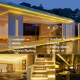 thumbnail image 5 of Barra de luz LED solar para exteriores, 8 modos, luces de cadena impermeables flexibles solares para jardín/hogar/patio Zhivalor Lamparas de Patio, 5 of 5
