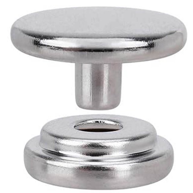 150 Pcs/ensemble Boutons-Pression en Acier Inoxydable; Boutons-Pression en Toile pour Bateau Kit de Vis avec Outil de Réglage