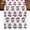 White, variant on Bald Eagle Burlap Cotton Table Runner 13x48 Inches Long, 4 of July Patriotic Birds Vintage Black Farmhouse Table Runners, Outdoor Dining Tablecloths Decor for Baby Shower/Party/Wedding