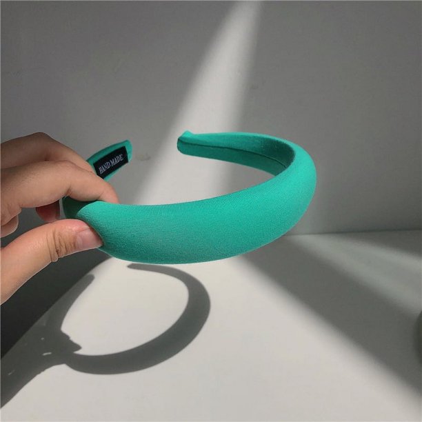 Diadema plisada sencilla para mujer, diadema de alta gama, diadema fina de satén para verano, accesorios para el cabello con sello para lavar el rostro