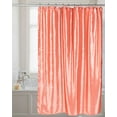 thumbnail image 1 of Live Life Shiny Faux Silk Shower Curtain (70" x 72") - Salmon, 1 of 1